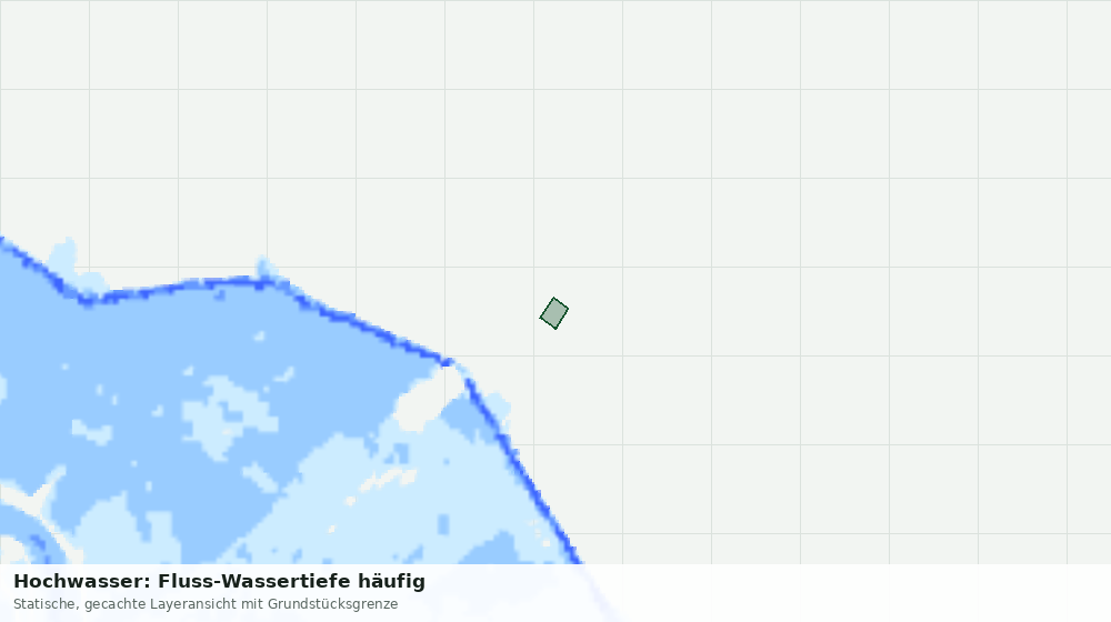 Statische Kartenansicht: Hochwasser: Fluss-Wassertiefe häufig