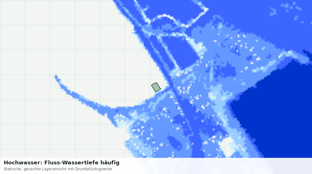 Statische Kartenansicht: Hochwasser: Fluss-Wassertiefe häufig