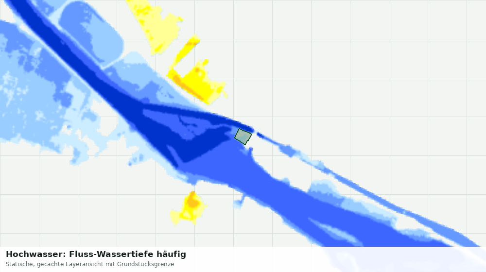 Statische Kartenansicht: Hochwasser: Fluss-Wassertiefe häufig