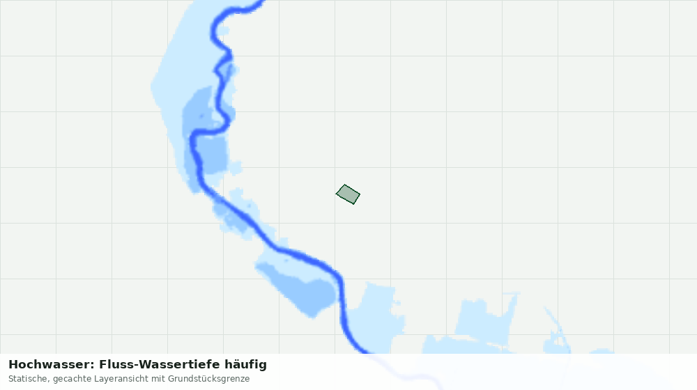 Statische Kartenansicht: Hochwasser: Fluss-Wassertiefe häufig
