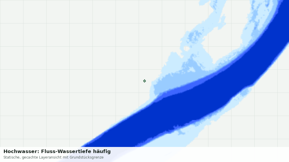 Statische Kartenansicht: Hochwasser: Fluss-Wassertiefe häufig
