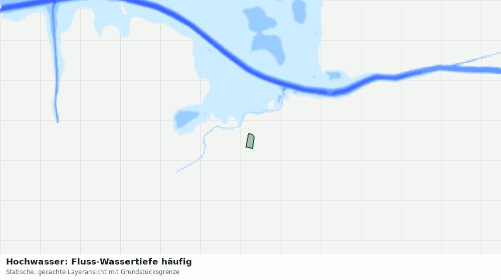 Statische Kartenansicht: Hochwasser: Fluss-Wassertiefe häufig