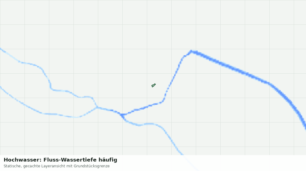Statische Kartenansicht: Hochwasser: Fluss-Wassertiefe häufig