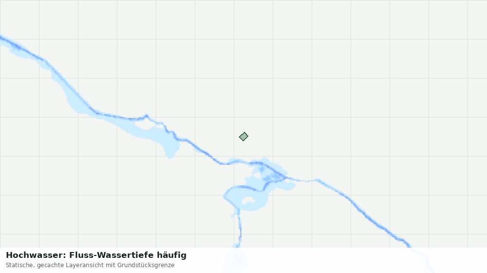 Statische Kartenansicht: Hochwasser: Fluss-Wassertiefe häufig