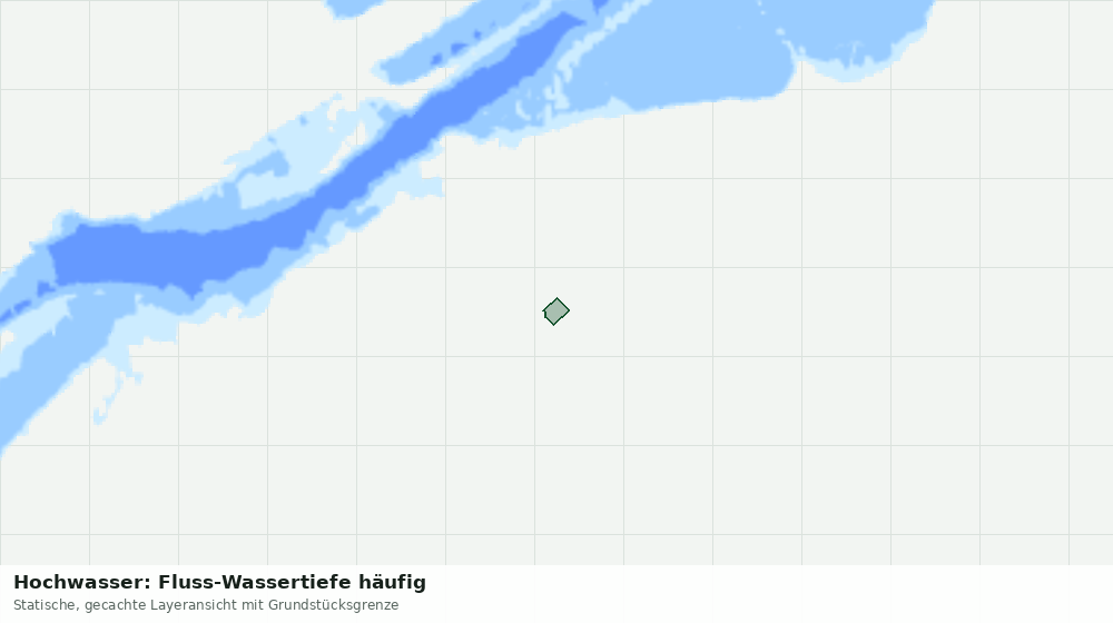 Statische Kartenansicht: Hochwasser: Fluss-Wassertiefe häufig