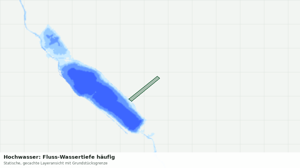 Statische Kartenansicht: Hochwasser: Fluss-Wassertiefe häufig