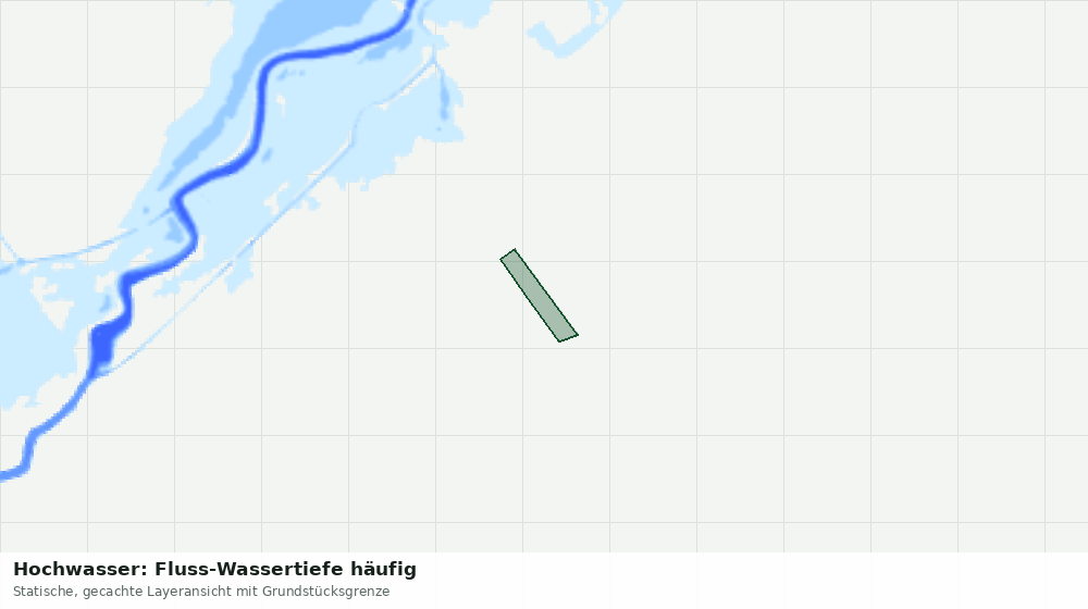 Statische Kartenansicht: Hochwasser: Fluss-Wassertiefe häufig