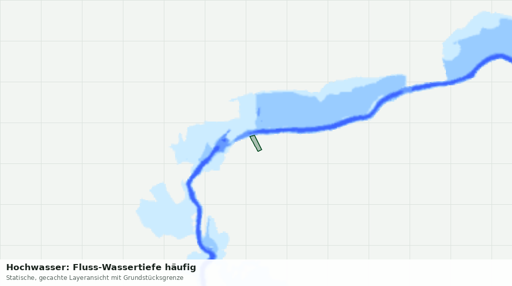 Statische Kartenansicht: Hochwasser: Fluss-Wassertiefe häufig