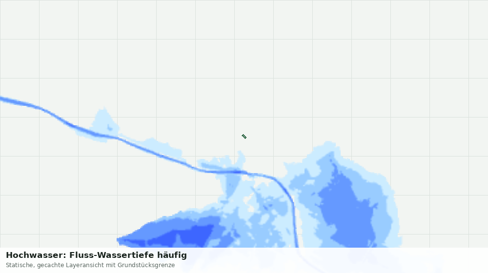 Statische Kartenansicht: Hochwasser: Fluss-Wassertiefe häufig