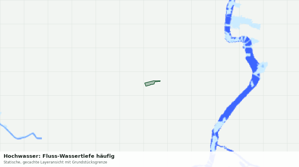 Statische Kartenansicht: Hochwasser: Fluss-Wassertiefe häufig