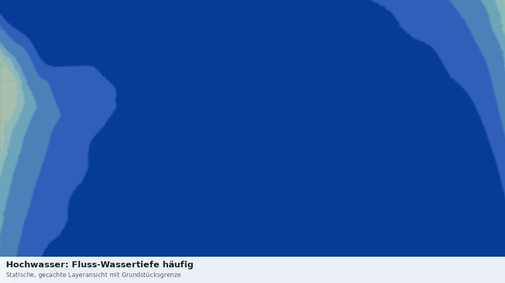 Statische Kartenansicht: Hochwasser: Fluss-Wassertiefe häufig