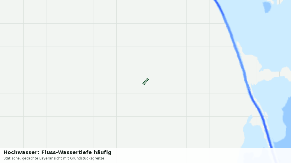 Statische Kartenansicht: Hochwasser: Fluss-Wassertiefe häufig