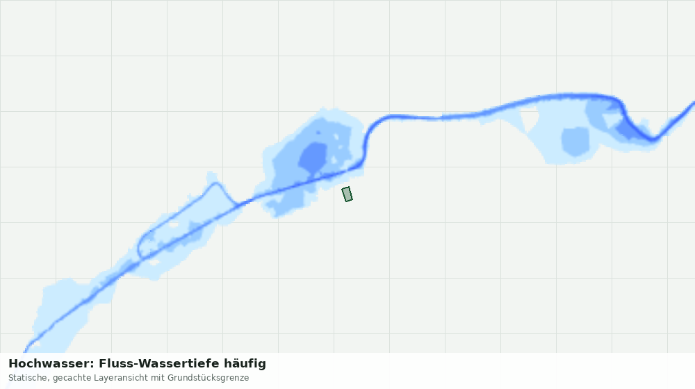 Statische Kartenansicht: Hochwasser: Fluss-Wassertiefe häufig