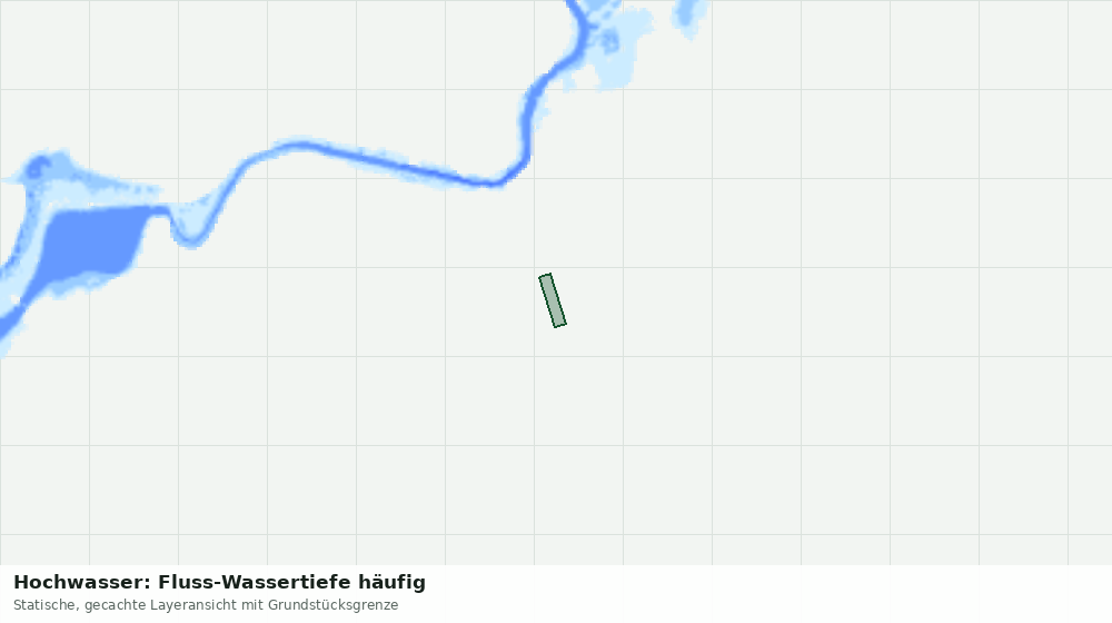 Statische Kartenansicht: Hochwasser: Fluss-Wassertiefe häufig