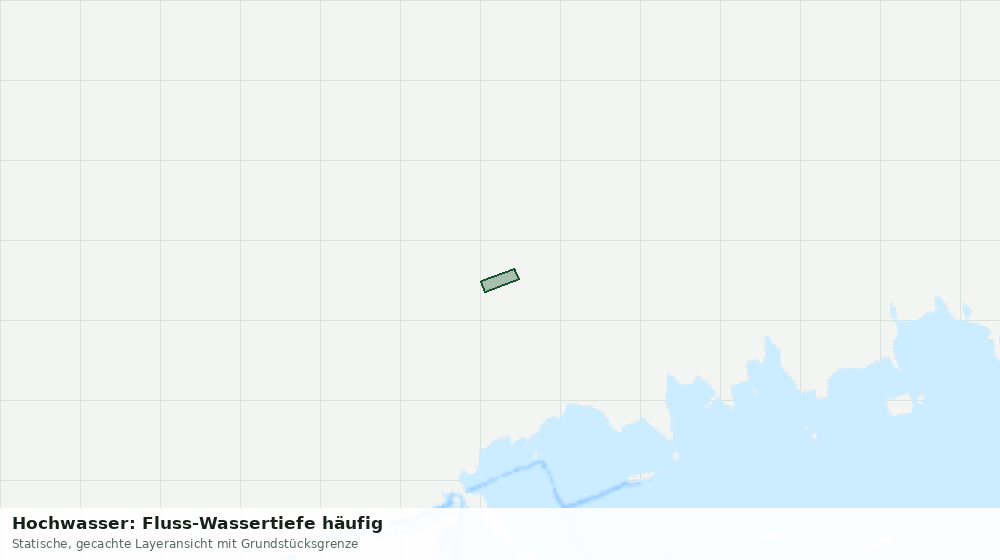 Statische Kartenansicht: Hochwasser: Fluss-Wassertiefe häufig