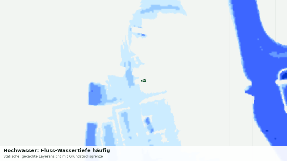 Statische Kartenansicht: Hochwasser: Fluss-Wassertiefe häufig