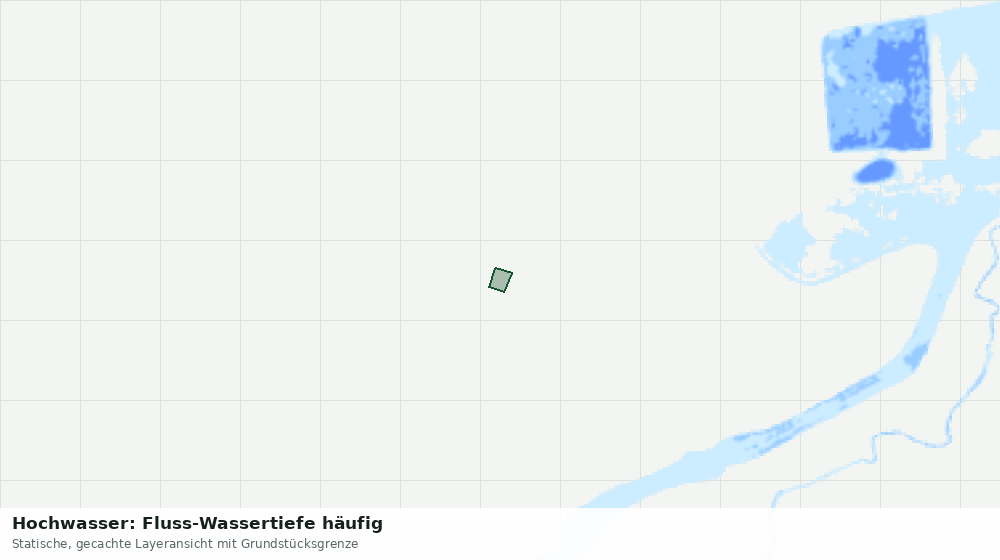Statische Kartenansicht: Hochwasser: Fluss-Wassertiefe häufig