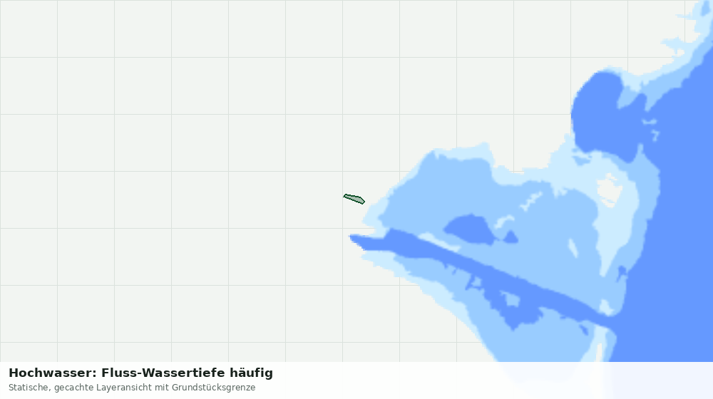 Statische Kartenansicht: Hochwasser: Fluss-Wassertiefe häufig