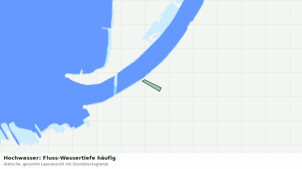 Statische Kartenansicht: Hochwasser: Fluss-Wassertiefe häufig