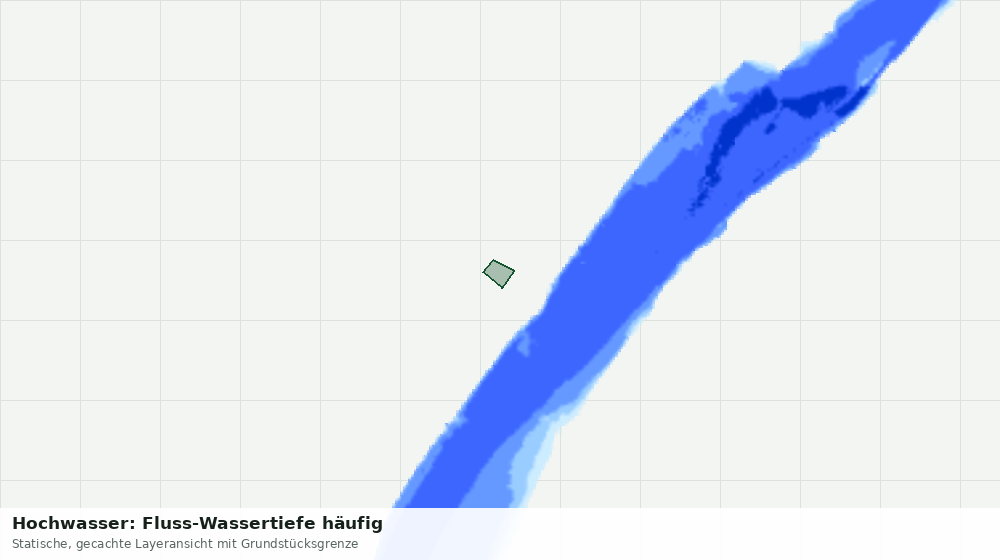Statische Kartenansicht: Hochwasser: Fluss-Wassertiefe häufig