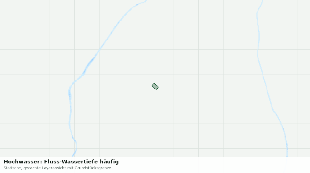 Statische Kartenansicht: Hochwasser: Fluss-Wassertiefe häufig