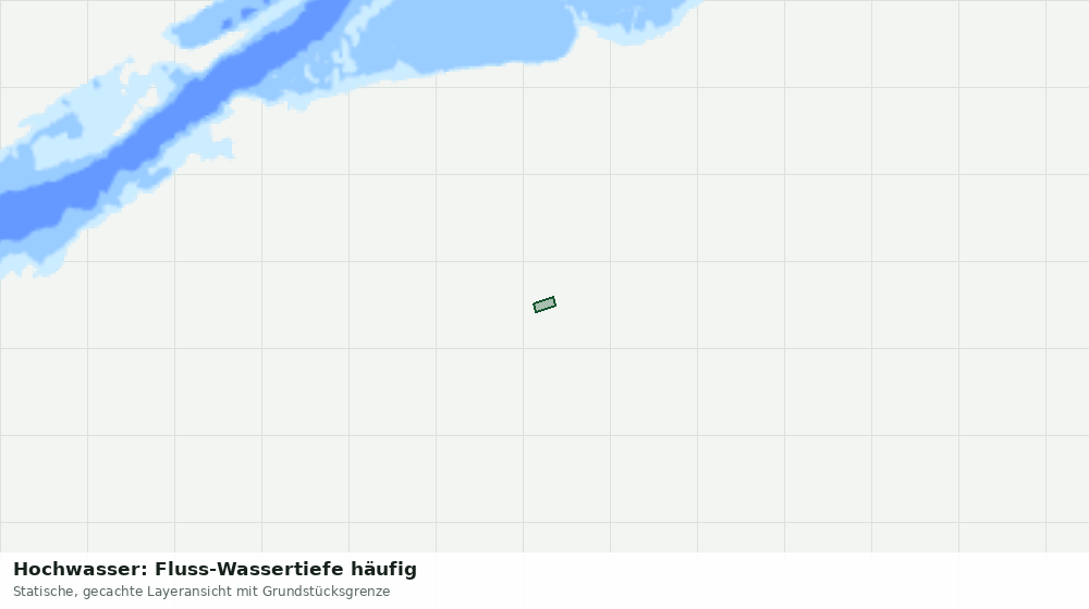 Statische Kartenansicht: Hochwasser: Fluss-Wassertiefe häufig