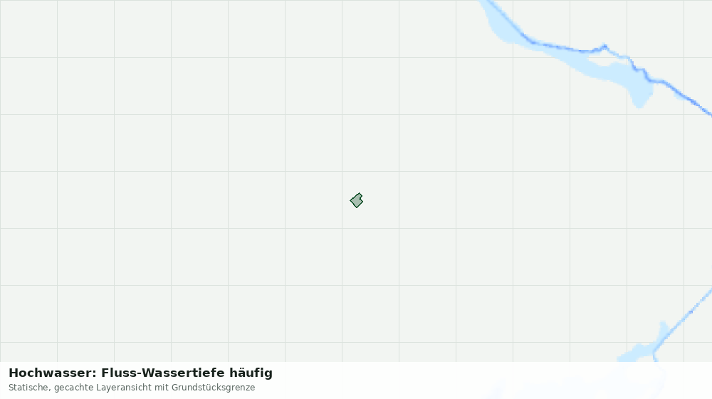 Statische Kartenansicht: Hochwasser: Fluss-Wassertiefe häufig