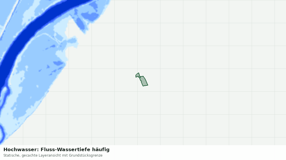 Statische Kartenansicht: Hochwasser: Fluss-Wassertiefe häufig