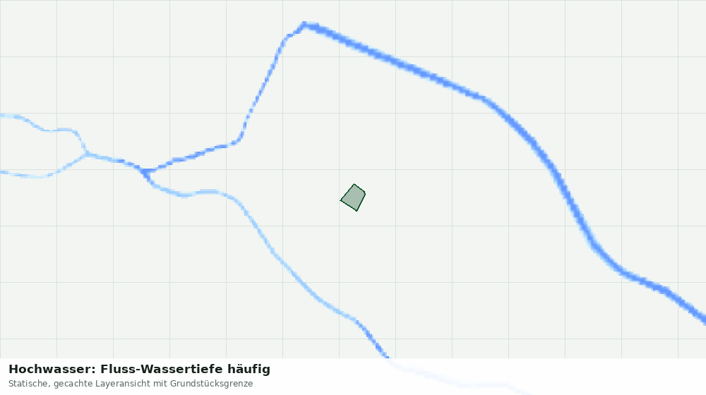 Statische Kartenansicht: Hochwasser: Fluss-Wassertiefe häufig