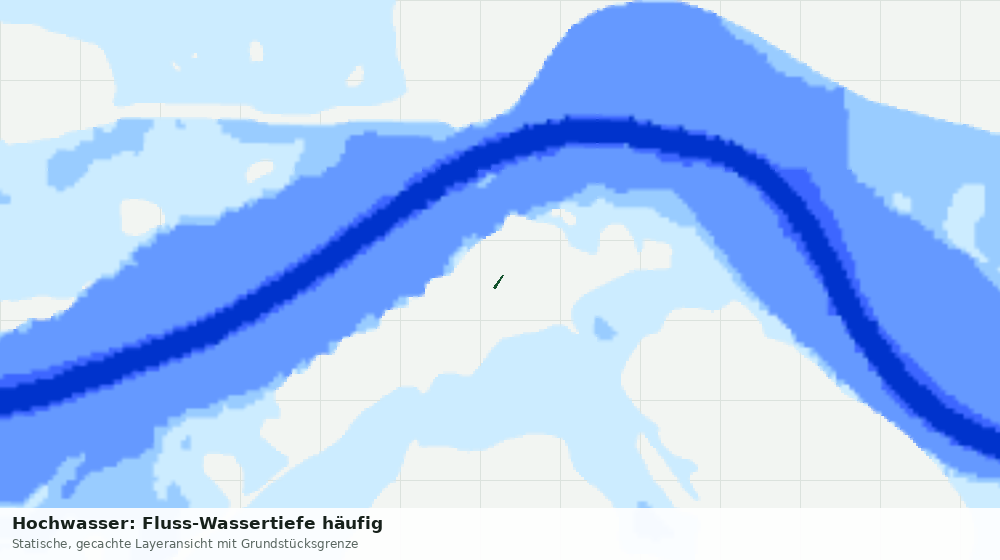 Statische Kartenansicht: Hochwasser: Fluss-Wassertiefe häufig