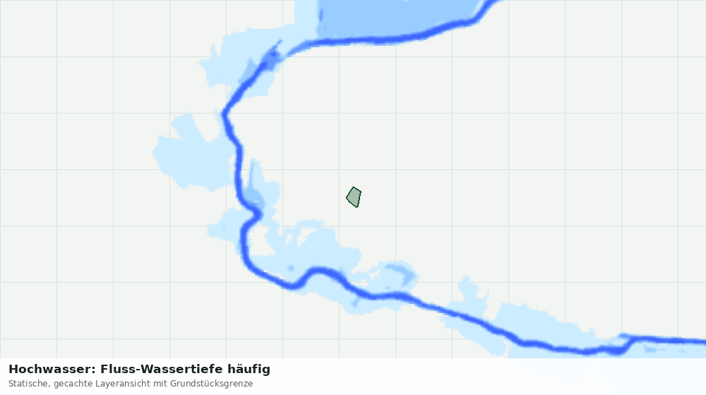 Statische Kartenansicht: Hochwasser: Fluss-Wassertiefe häufig