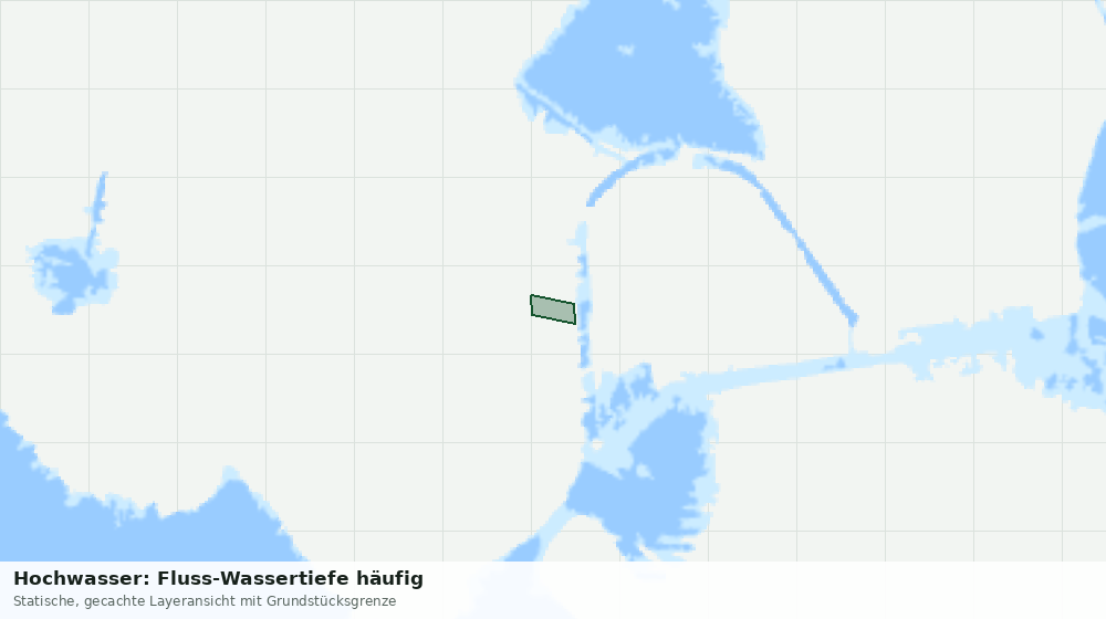 Statische Kartenansicht: Hochwasser: Fluss-Wassertiefe häufig