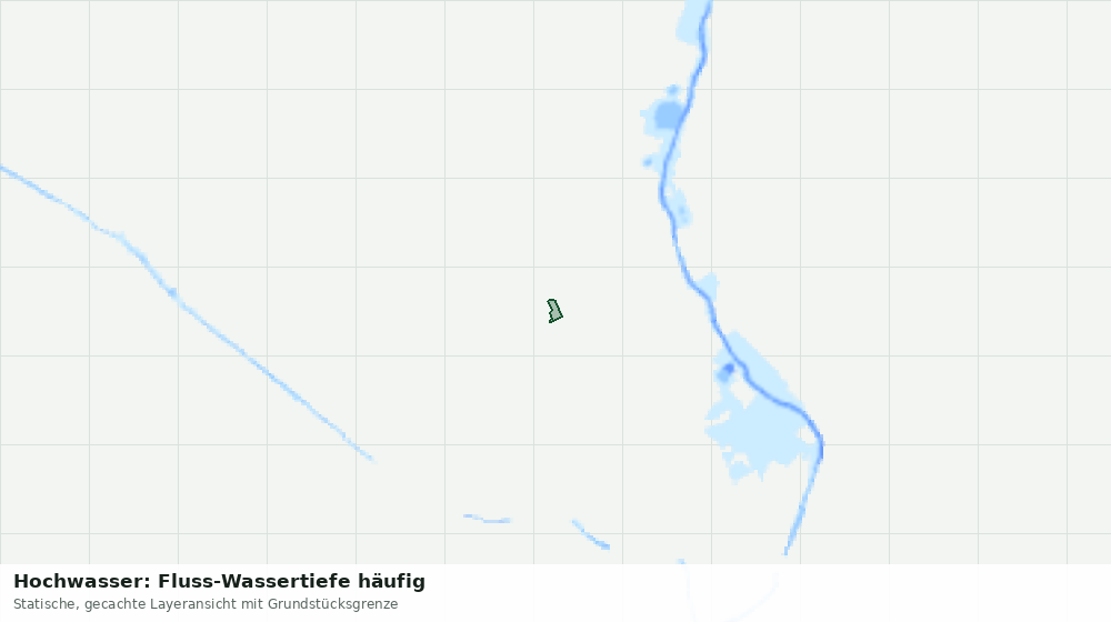 Statische Kartenansicht: Hochwasser: Fluss-Wassertiefe häufig