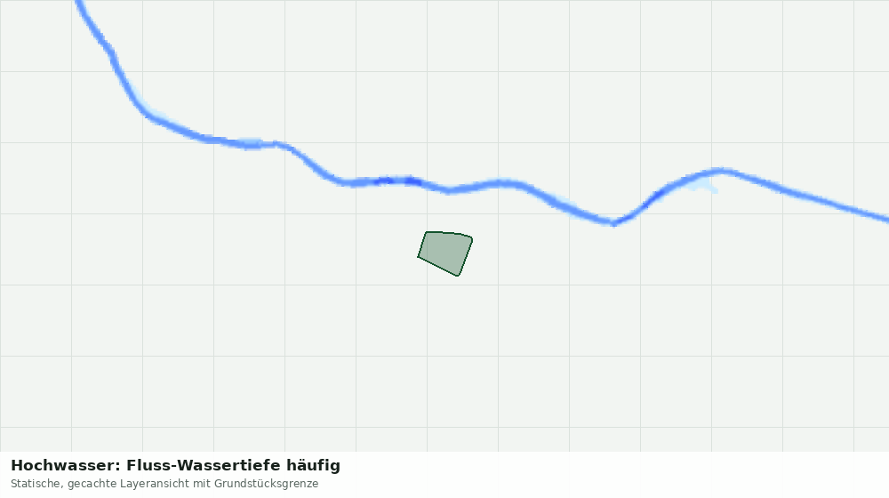 Statische Kartenansicht: Hochwasser: Fluss-Wassertiefe häufig