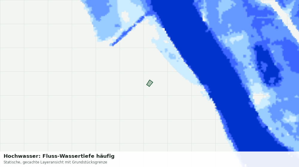 Statische Kartenansicht: Hochwasser: Fluss-Wassertiefe häufig