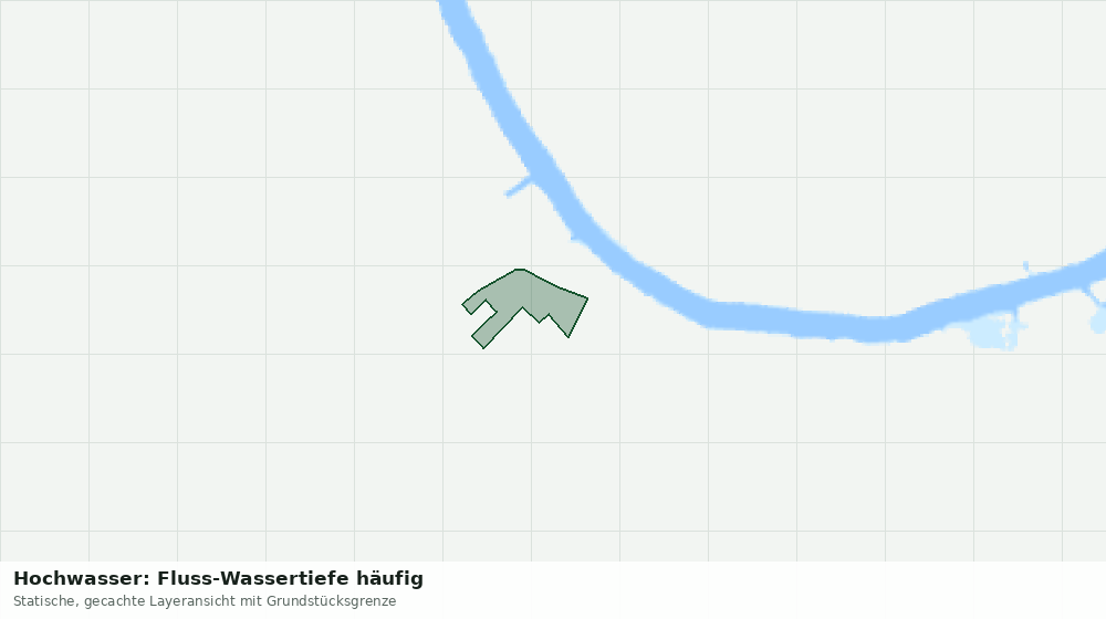 Statische Kartenansicht: Hochwasser: Fluss-Wassertiefe häufig