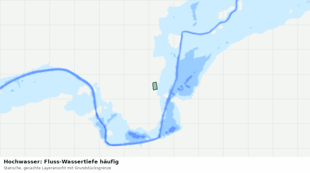 Statische Kartenansicht: Hochwasser: Fluss-Wassertiefe häufig