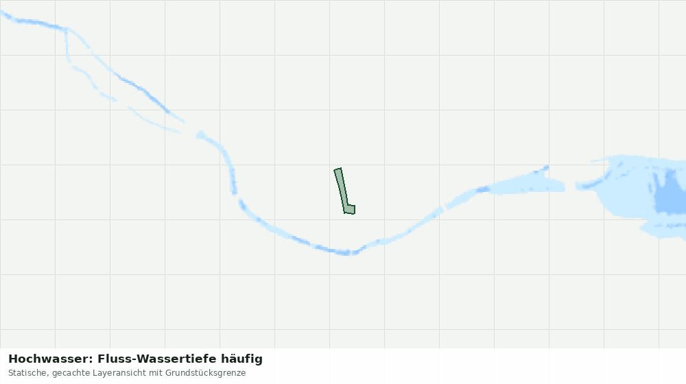 Statische Kartenansicht: Hochwasser: Fluss-Wassertiefe häufig