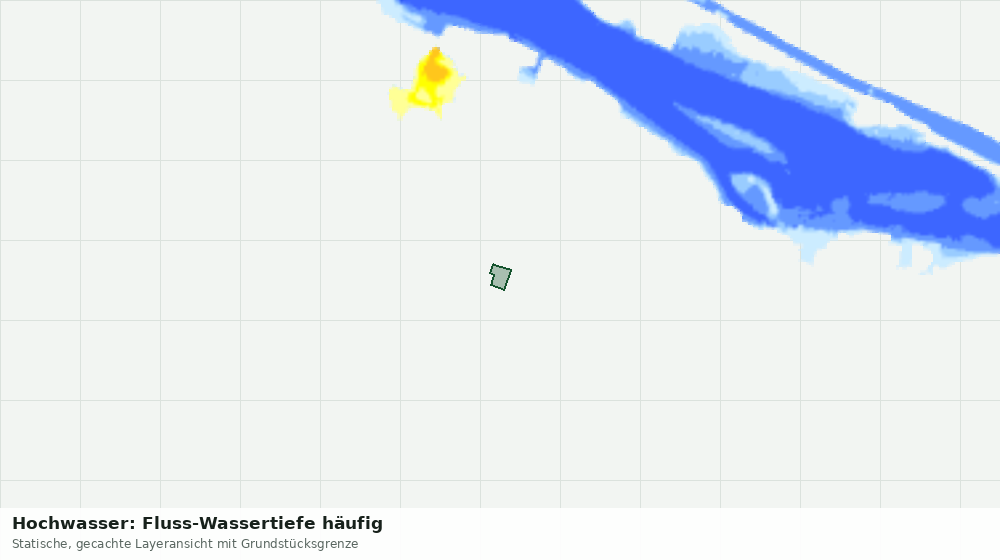 Statische Kartenansicht: Hochwasser: Fluss-Wassertiefe häufig