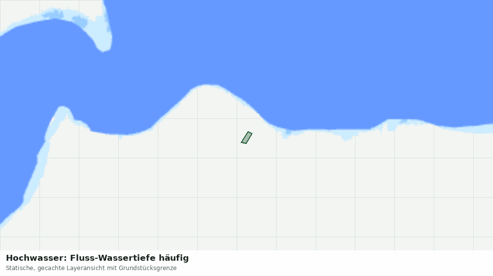 Statische Kartenansicht: Hochwasser: Fluss-Wassertiefe häufig
