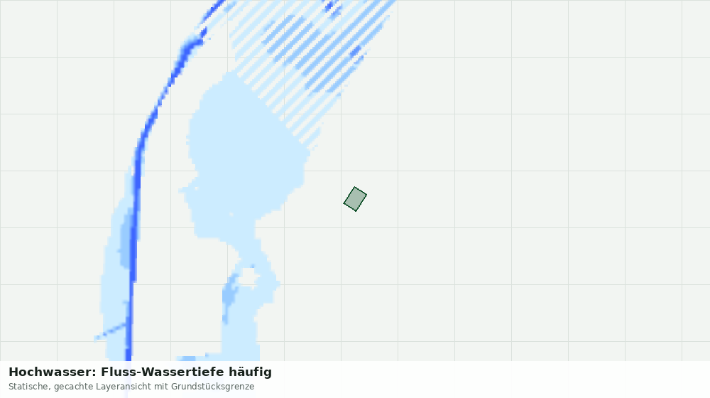 Statische Kartenansicht: Hochwasser: Fluss-Wassertiefe häufig