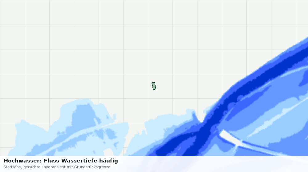 Statische Kartenansicht: Hochwasser: Fluss-Wassertiefe häufig