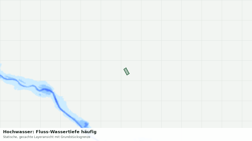 Statische Kartenansicht: Hochwasser: Fluss-Wassertiefe häufig