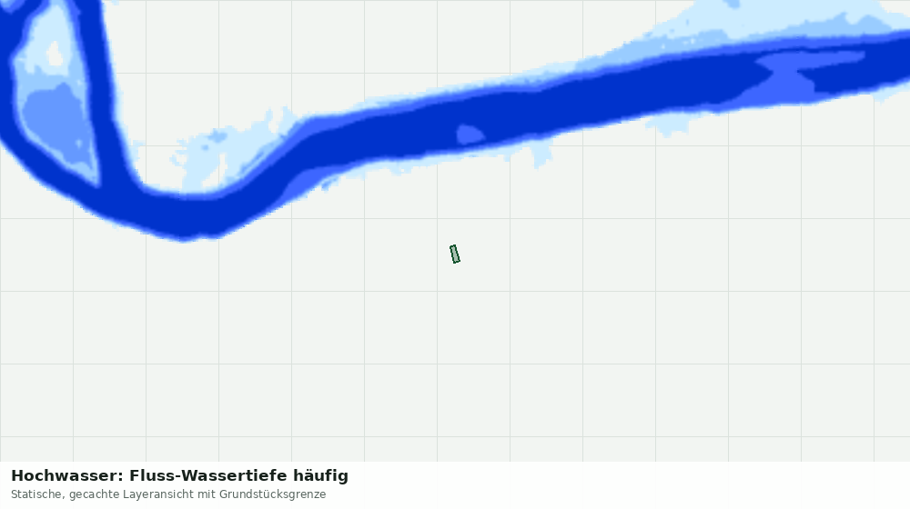 Statische Kartenansicht: Hochwasser: Fluss-Wassertiefe häufig