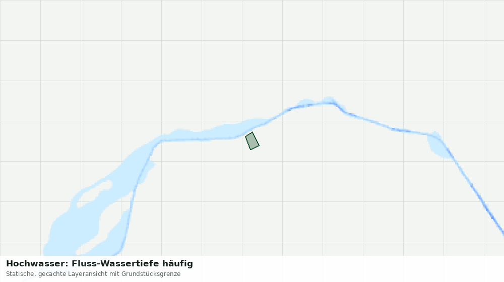 Statische Kartenansicht: Hochwasser: Fluss-Wassertiefe häufig