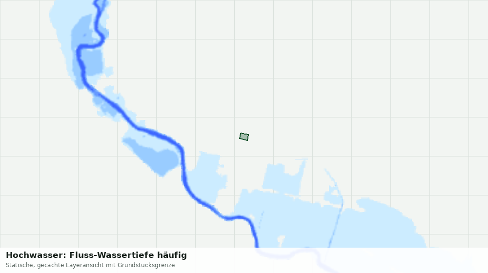 Statische Kartenansicht: Hochwasser: Fluss-Wassertiefe häufig