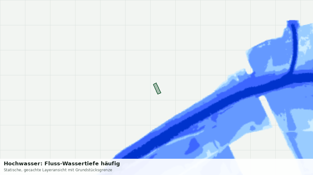 Statische Kartenansicht: Hochwasser: Fluss-Wassertiefe häufig