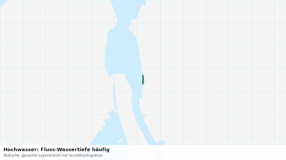 Statische Kartenansicht: Hochwasser: Fluss-Wassertiefe häufig