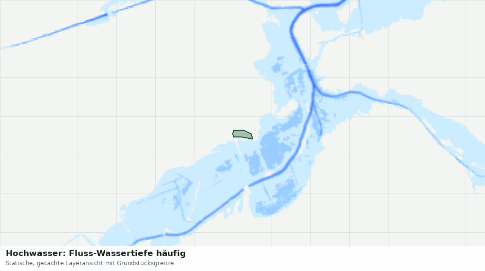 Statische Kartenansicht: Hochwasser: Fluss-Wassertiefe häufig