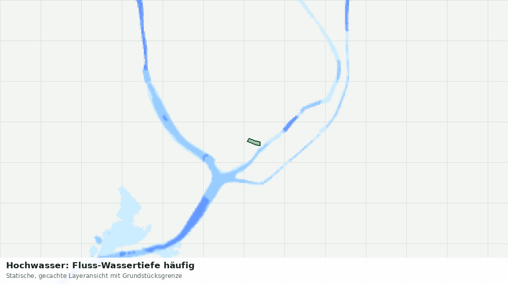 Statische Kartenansicht: Hochwasser: Fluss-Wassertiefe häufig
